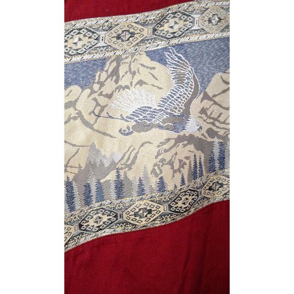 A Buffalo Country Men's Western Shirt Button Front Embellished Eagle XL - Picture 3 of 10